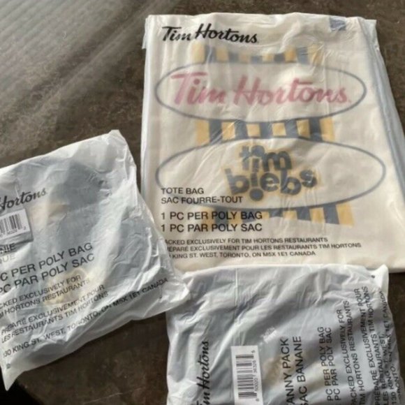 Tim Hortons X Justin Bieber TimBiebs Merch - Beanie, Tote Bag & Fanny Pack *New - Picture 2 of 5